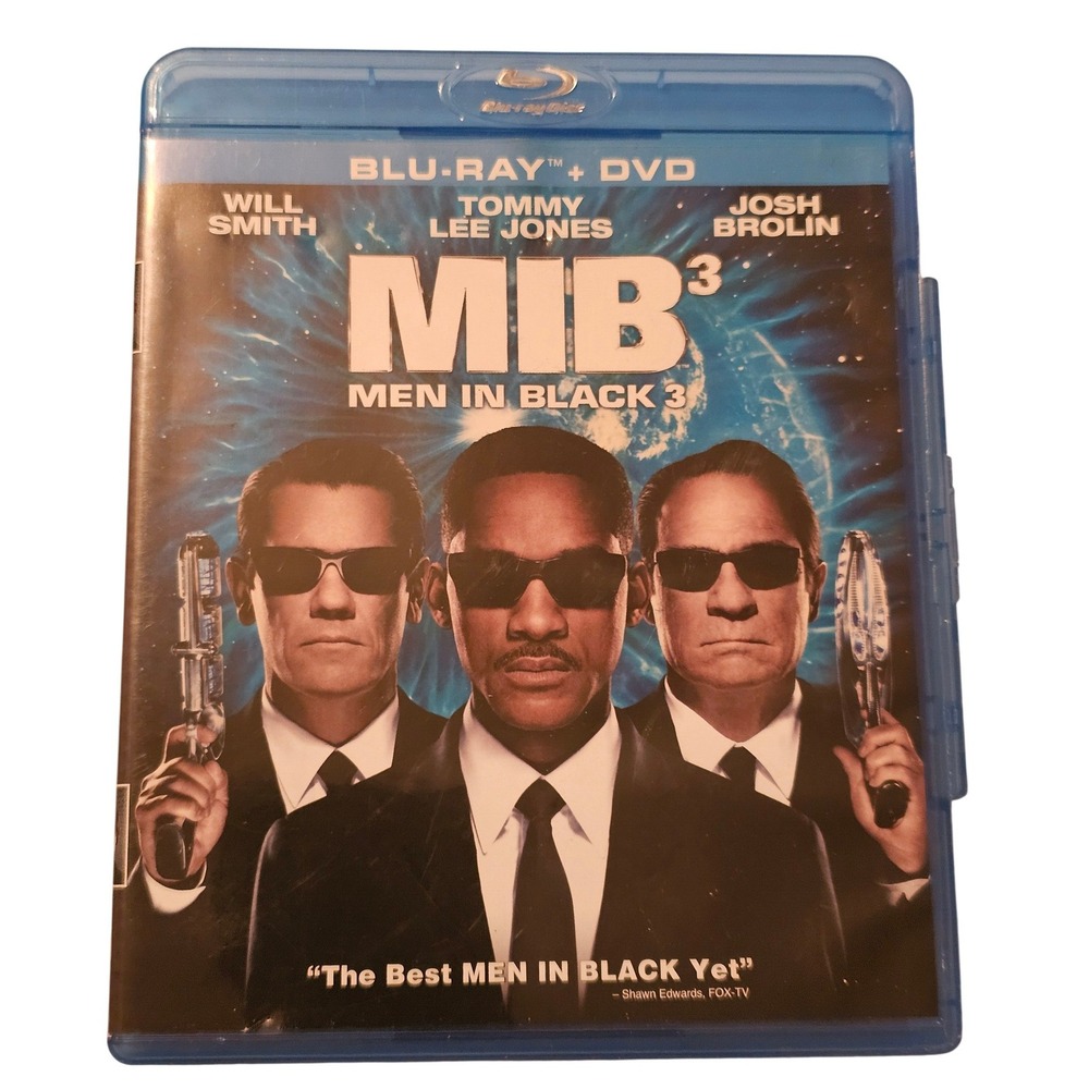 Men In Black 3 MIB3 Blu-ray DVD 2-Disc Set Will Smith Tommy Lee Jones